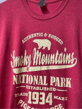 Smoky Mountains Graphic Tee - Red Kids Shirt